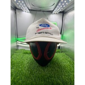 Ford The Heartbreak of Today's Chevrolet Rope Hat Snapback Off-White Cap